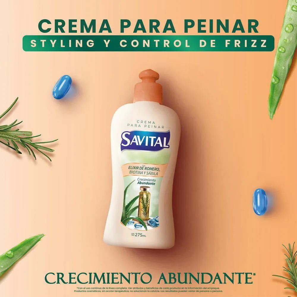 Savital Crema De Peinar Elixir De Romero X 275ml